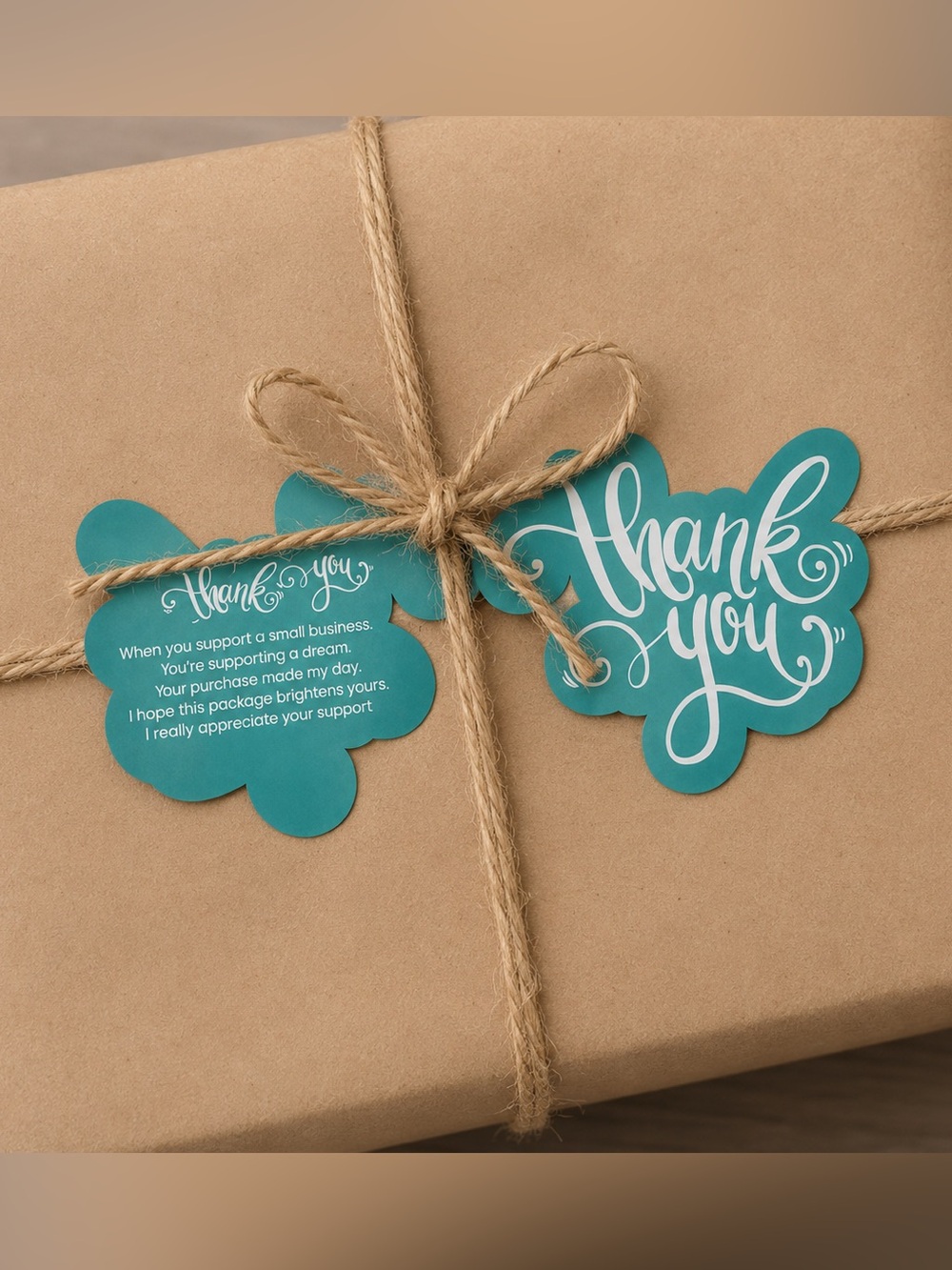 50 PCS Thank You Cards PINK OR BLUE - Picture 2 of 5